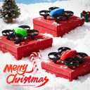 Veeniix V995 Red Mini Drone for Kids and Beginners,Indoor RC Quadcopter Plane with 3D Flips, 360 Rotation, Circle Fly, Auto Hover, Headless Mode, 21Mins 3 Batteries, Gift for Boys and Girls