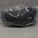 MLVOC Travel Pillow 100% Pure Memory Foam Neck Pillow, Comfortable & Breathable Cover, Machine Washable, Airplane Travel Kit with 3D Contoured Eye Masks, Earplugs, and Luxury Bag, Standard (Black)