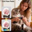 oneisall 2 Speed Cat Clippers with Double Blades, Rechargeable Cordless Small Cat Paw Trimmer, Low Noise for Trimming Dog's Hair Around Paws, Eyes, Ears, Face, Rump (Black)