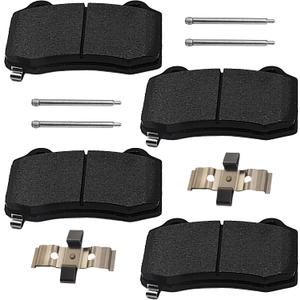 Brake Pads Rear Set Compatible with Cadillac CTS STS, Chevy Camaro, Chrysler 300, Dodge Challenger Charger Magnum, Tesla S X Automotive Replacement Rear Brakes Semi-Metallic D1270