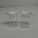 Cold Water Kettle with Lid 2-Pack 600Ml Plastic Water Pitcher for Iced Tea Juice Coffee and Milk Ideal for Home and Parties