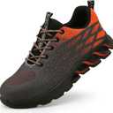 Steel Toe Work Shoes for Men Women Lightweight Industrial & Construction Slip Resistant Puncture Proof Safety