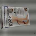 Truform 30-40 mmHg Compression Stockings for Men and Women, Thigh High Length, Dot-Top, Open Toe, Beige, Medium