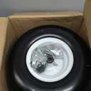 GICOOL 13x6.50-6 Flat Free Lawn Mower Tire and Wheel, Solid Smooth Zero Turn Mower Front Tire Assembly, with 3/4" & 5/8" Bearing, 4"-6.5" Centered Hub, Compatible with Lawnmower Garden Tractor, 2 Pack