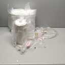 PoKat 20.75" Small Modern Ceramic Table Lamps Set of 1 for Bedroom, White Bedside Lamps for Night Stands, Farmhouse Desk Decor Gift Nightstand Table Lamps for Living Room End Table Beige