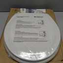 Premium Round Toilet Seat with Slow-Close Design & Adjustable Hinges - Molded Wood Toilet Seat - Fits Standard Round Toilets - Round Seat in White