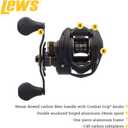 Lew's TP1SHA Tournament Pro LFS Speed Spool Bait Cast Reel, 7.5:1 120/ 12, RH, ACB, 120/ 12 - 31" Black