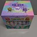 30 Colors Tie Dye Kit, Tie Dye Set for Kids, Pre-Filled Tye Dye Bottles, Non Toxic Permanent Fabric Dye Art Set, Easy DIY Fabric Art - Create Fun (30 Colors)