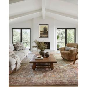 Loloi Amber Lewis Georgie Collection GER-03 Jade/Sunset 5'-0" x 7'-6", .19" Pile Height, Area Rug