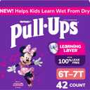 Pull-Ups Girls' Potty Training Pants, Size 6T-7T Training Underwear (55-75 lbs), 42 Count