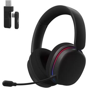 AULA G7 Pro Wireless Gaming Headset with 7.1 Surround Sound, 40mm Driver, BT5.3 Gaming Headphones with Mic, RGB, 10ms Latency, 65H Battery, PC Gaming Headset for PS5,PS4, Switch,PC,Wired Mode for Xbox