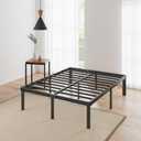 King Bed Frame, 12 Inch Metal Platform King Size Bed Frames with Round-Corner Leg, Heavy Duty Steel Slat Mattress Foundation, Easy Assembly, Noise-Free, No Box Spring Needed