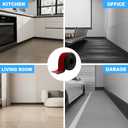 Duzzy Flexible Baseboard Trim, 4.3 Inch(H) x 20 Feet(L) Peel and Stick Vinyl Baseboard Molding Trim, Self-Adhesive Wall Base Cove Base