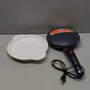 Moss & Stone Electric Crepe Maker – 8” Portable Crepe Pan Nonstick with Dipping Plate, Auto Shut-Off, On/Off Switch, Even Heating & One Automatic Temperature Control – Compact Crepe Maker