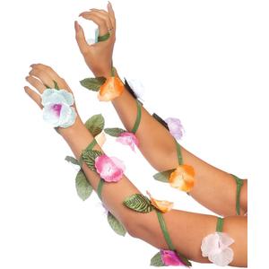 Leg Avenue Women's Fashion Costume Festival Flower Arm Wraps (Multicolor)