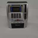 ATM Piggy Bank for Real Money for Kids/Boys with Power-Off Memory, Debit Card, Onekey Shutdown, Coin Recognition, Target Setting, Bill Feeder, Balance Calculator, Savings Machine Box (Standard Version, Black/Silver)