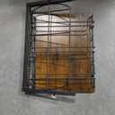 2-Tier Spice Rack Industrial Counter Shelf Desktop Storage Organizer Standing Seasoning Rack for Countertop Kitchen Office Living Room Desktop Rustic Brown