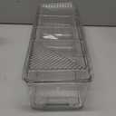 Ice Chilled Condiment Caddy,Stackable Chilled Condiment Containers,Serving Platters with Lid and 5 Removable Compartments,Set of 5 Serving Spoons & 2 Clips (1pack)