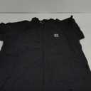 VEIISAR Men's Mini Waffle Knit Crew Neck T-Shirt - 190gsm Ultra-Fine Textured Cotton Tee - 1mm Micro Grid Breathable Top (Black, Large)