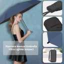 Compact Mini Windproof Travel Umbrella-UPF 50+ Sun & Rain Protection, Small Folding Design Fits in Pocket or Purse, Lightweight Portable with Case for Women, Men & Kids