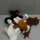 Skylety 4 Pcs Horse Plush 8 Inch Horse Stuffed Animals Cute Animals Plush Assorted Toy Brown Gifts Birthday Party Favors Supplies Decoration
