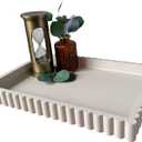 OAKOA Concrete Decorative Tray for Coffee Table Tray Decor - Ottoman Tray for Living Room - Bandejas Decorativas - Table Trays Decorative - Coffee Table Centerpiece