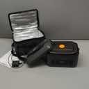 AIZOCO Cordless Electric Lunch Box for Adults, Heated Lunch Box Battery Powered with 5 Side Heating, Portable Food Warmer with 5.5 Cups Removable Container, Self-Heating Food Warmer for Work,GreyBlack