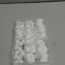 110PCS Silicone Rubber Plugs for Round Holes Assorted Sizes T-Shape Rubber Stoppers Hole Plug Bathtub Jet Covers (White)