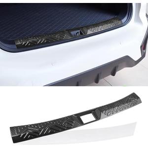 Interior Rear Bumper Protector for Subaru 2024 2025 2026 Crosstrek Car Accessories ABS Plastic Material Carbon Fiber Texture Resistant Trunk Door Entry Guards