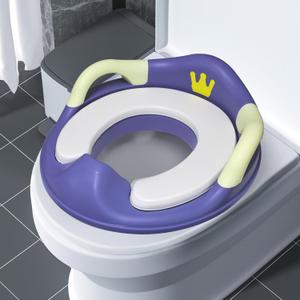 Toddlers Toilet Seat,Potty Training Toilet Seat for Boys and Girls Kids Toddler Potty Seat for Toilet, Potty Seat Cover for Baby with Detachable Soft Cushion, Non-Slip Sturdy Handle (Blue) Toddlers Toilet Seat,Potty Training Toilet Seat for Boys and Girls Kids Toddler Potty Seat for Toilet, Potty Seat Cover for Baby with Detachable Soft Cushion, Non-Slip Sturdy Handle (Blue)