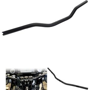 1" (25.4mm) Club Style Moto Bars CNC Aluminum Handlebar 32" Width for Harley Dyna Low Rider FXDLS Fat Street Bob FXDF FXDB FXBB Sportster (Black)