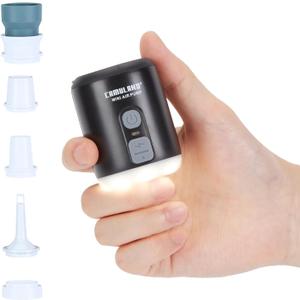 CAMULAND Mini Air Pump with Magnetic Design Camping Lantern Electric Pump for Inflatables with 1400mAh Battery Rechargeable for Air Mattress, Pool Floats,Vacuum Storage Bag