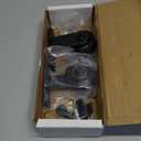 skysen Sliding Barn Door Hardware Roller Set Black (T Shape Roller Set)