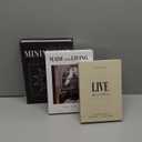 3Pcs Decorative Books for Home Dcor, Aesthetic Fake/Faux Book Storage Boxes for Coffee Table, Bookshelf or Mantle Decor