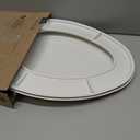 Bemis 7300SLEC Slow Close Toilet Seat, Easy Clean Hinges and Durable Plastic Seat, Made in USA, Elongated, White