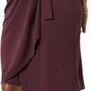 Amazon Essentials Women's Classic Cap Sleeve Wrap Dress with V Neck  M