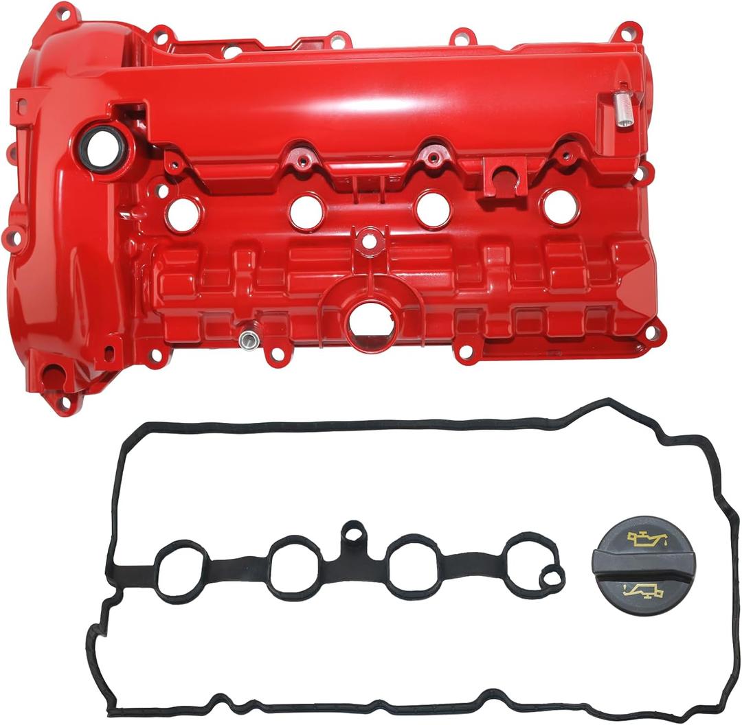 2.5L L4 Aluminum Valve Cover Compatible with 2014-2024 Mazda 3 2014-2021 Mazda 6 Replace# PY01-10-210A PY0110210A