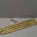 Curtain Rods for windows 32-62 inch, 5/8 inch Decorative Gold Splicing Heavy Duty Metal Curtain Rod set with Brackets