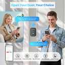 Keyless Entry Door Lock with Built-in WiFi, Fingerprint Keypad Deadbolt, Door Locks for Front Door, No Hub Needed, App Control, ANSI/BHMA Grade 3, Auto-Locking, Easy Install, Matte Black