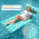 Jasonwell Inflatable Pool Float Adult - Ultra-Comfort Soft Fabric Pool Floaties Lounge Floats Floating Chair Raft with Adjustable Backrest Air Lounger Tanning Float for Pool Beach Party