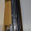 2 Pack Heavy Duty Curtain Rods for Windows 48 to 84 Inch, 1 Inch Black Curtain Rods Set of 2 Pack for Outdoor, Farmhouse, Bedroom, Adjustable Easy Install Drapery Rod (A2,Black,30"-90"-2Pack)
