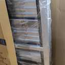 XinSunho 5 Step Ladder, Retractable Handgrip Folding Step Stool with Anti-Slip Wide Pedal, Aluminum Stool Ladders 5 Steps, 330lbs Safety Household Ladder (Silver)