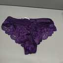 AVIDLOVE Sexy Underwear for Women Seamless No Show Panties Ladies Lace Bikini Lightweight Cheeky Hipster Violet S