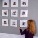 Poster Palooza 17x21 Contemporary White Wood Picture Frame - UV Acrylic, Foam Board Backing, & Hanging Hardware Included