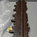 Walnut Wall Mounted Piano Key Coat Rack with 8 Hooks