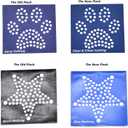 GLOCTO Magic Flock 12" x1Yard and Hotfix Tape 2yards for Rhinestone Template Stencil Rhinestone Flock for Hotfix Rhinestones for Any Cutting Machines