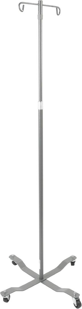 Drive Medical Economy Removable Top I. V. Pole, Silver Vein