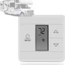 3316250.700 RV Single Zone Wall Thermostat, w/Digital Temperature Display Compatible with Camper RVs and Trailers, White.