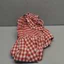 PRETTYGARDEN Womens Summer Dress Casual Square Neck Ruffle Strap Gingham Smocked Midi Flowy A Line Beach Vacation Sun Dresses (Medium, Wine Red)