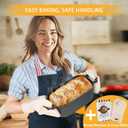 3.6QT Oval Dutch Oven for Bread Baking - Pre-Seasoned Cast Iron Sourdough Bread Pan with Lid